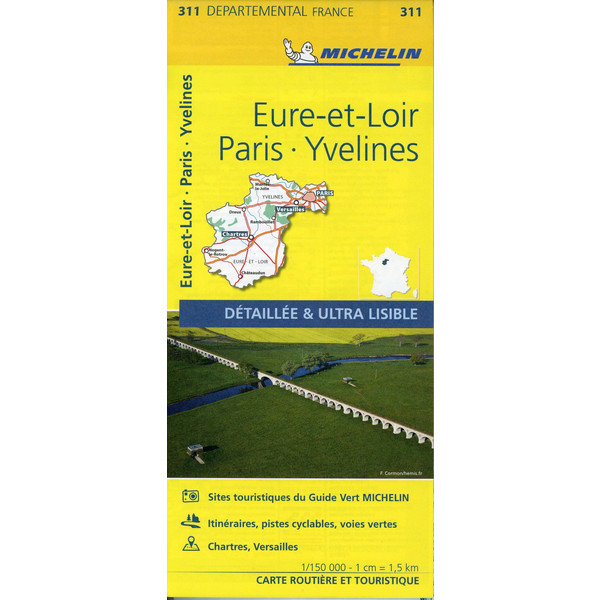 PARIS, YVELINES - MICHELIN LOCAL MAP 311 - Straßenkarte