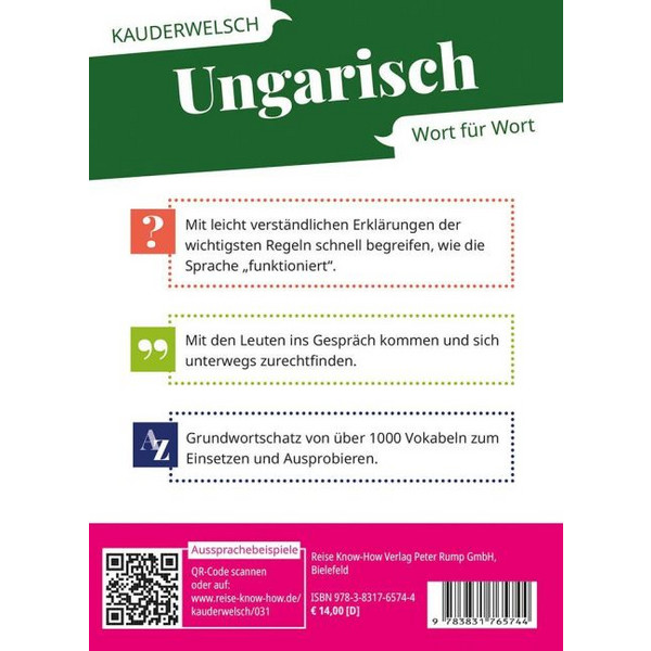 UNGARISCH - WORT FÜR WORT - Sprachführer Ansicht 2