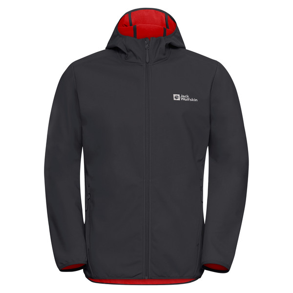 BORNBERG HOODY M Herren - Softshelljacke-PHANTOM / RED