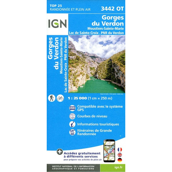 GORGES DU VERDON 1:25 000 Ansicht 1