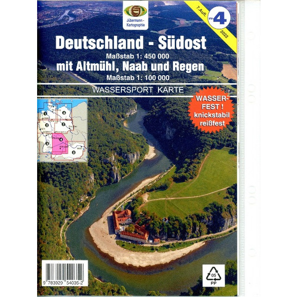 WASSERSPORT-WANDERKARTE 04. DEUTSCHLAND-SÜDOST Ansicht 1