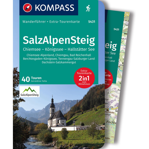 KOMPASS WANDERFÜHRER SALZALPENSTEIG, CHIEMSEE, KÖNIGSSEE - Wanderführer Ansicht 1