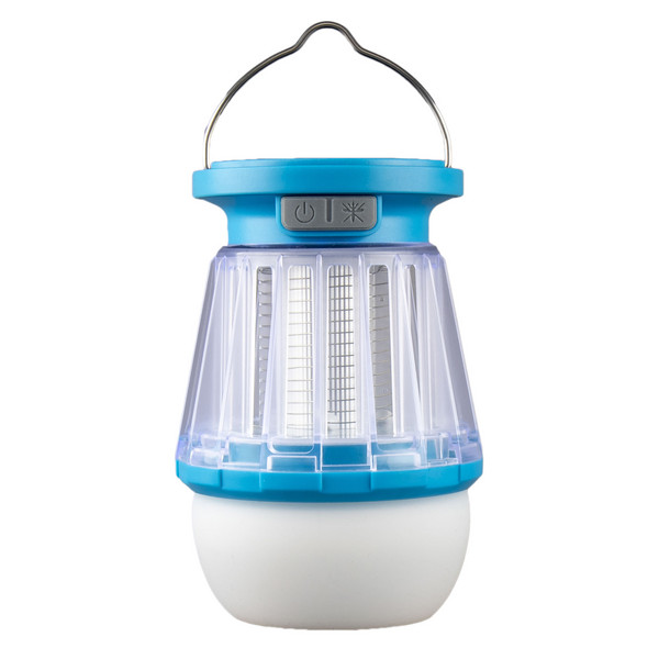 Rubytec BUZZ USB SOLAR LANTERN & MOSQUITO CATCHER, BLUE - Laterne Ansicht 1