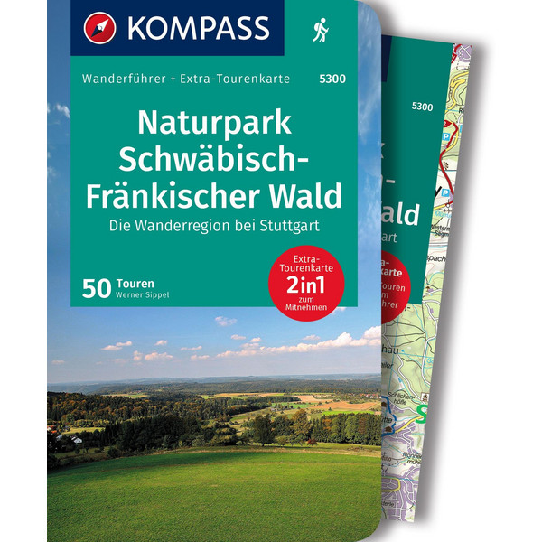 KOMPASS WANDERFÜHRER NATURPARK SCHWÄBISCH-FRÄNKISCHER WALD Ansicht 1