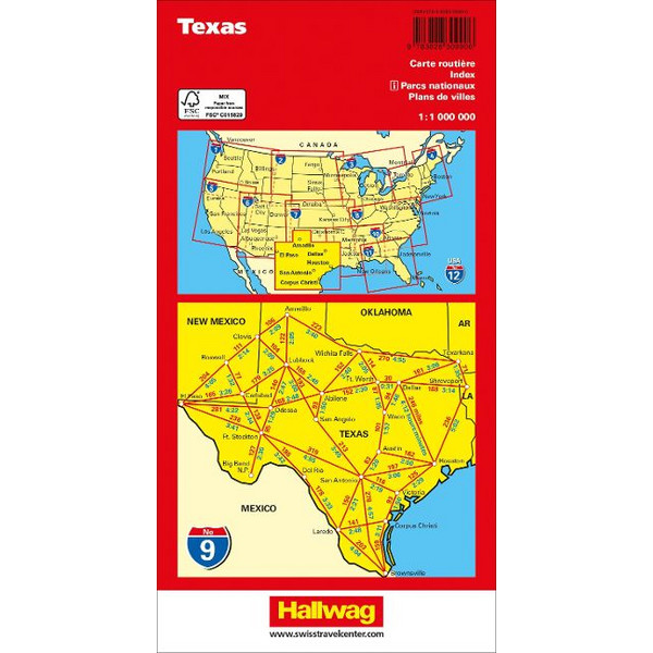 TEXAS NR. 09 USA ROAD GUIDE 1:1 MIO. - Straßenkarte Ansicht 2
