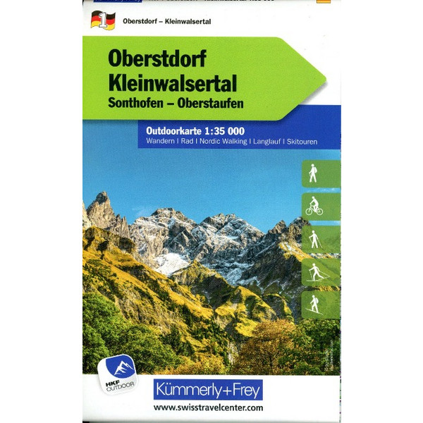 OBERSTORF KLEINWALSERTAL NR. 01 OUTDOORKARTE DEUTSCHLAND - Karte Ansicht 1