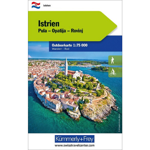 ISTRIEN NR. 01 OUTDOORKARTE KROATIEN 1:75 000 - Karte Ansicht 1