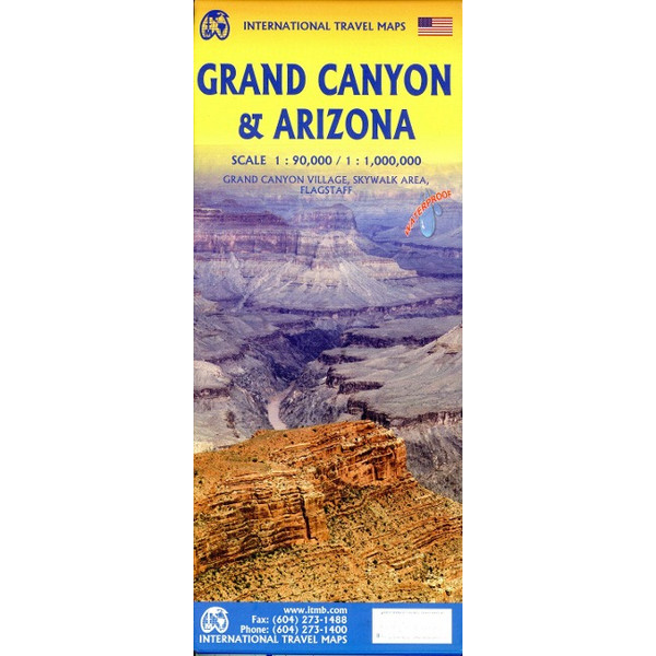 GRAND CANYON & ARIZONA - Straßenkarte Ansicht 1