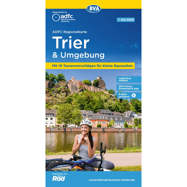 ADFC-REGIONALKARTE TRIER UND UMGEBUNG - Fahrradkarte Ansicht 1