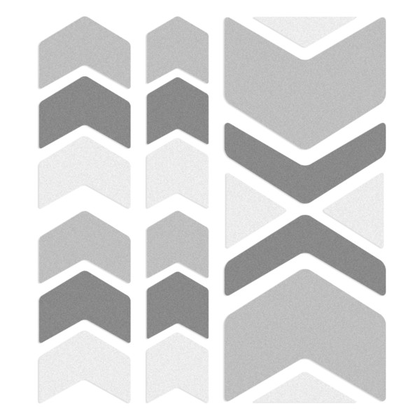 REFLECTIVE SHAPES CHEVRONS - Fahrradzubehör-GREY