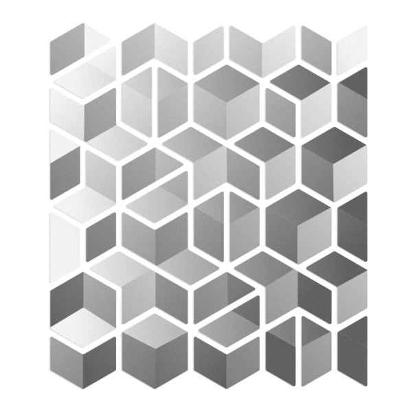 REFLECTIVE SHAPES CUBES - Fahrradzubehör-GREY