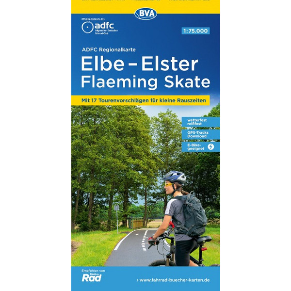 ADFC-REGIONALKARTE ELBE-ELSTER-FLAEMING SKATE - Fahrradkarte Ansicht 1