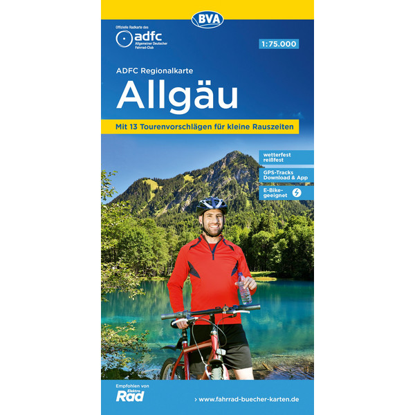 ADFC-REGIONALKARTE ALLGÄU 1:75.000 - Fahrradkarte Ansicht 1