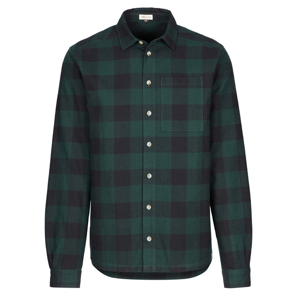 NAMSOS L/S SHIRT Herren - Outdoor Hemd-PINE GROVE/CAVIAR CHECKED