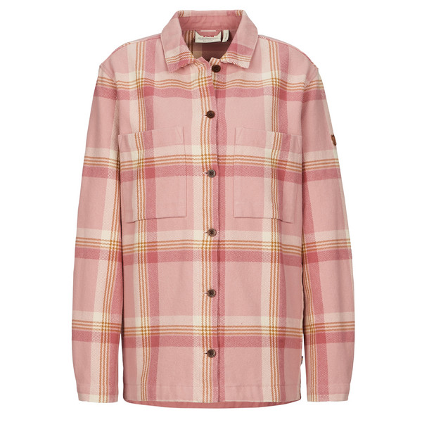 SINGI FLANNEL OVERSHIRT W Damen - Flanellhemd-CHALK ROSE-DUSTY ROSE