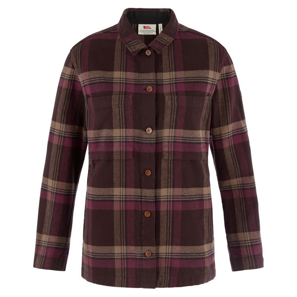 SINGI FLANNEL OVERSHIRT W Damen - Flanellhemd-BLACK OAK-PORT