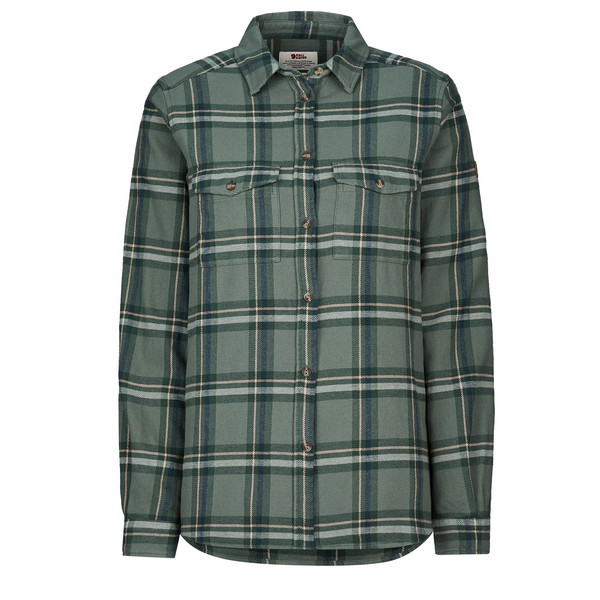 ÖVIK HEAVY FLANNEL SHIRT W Damen - Flanellhemd-PATINA GREEN-DEEP PATINA
