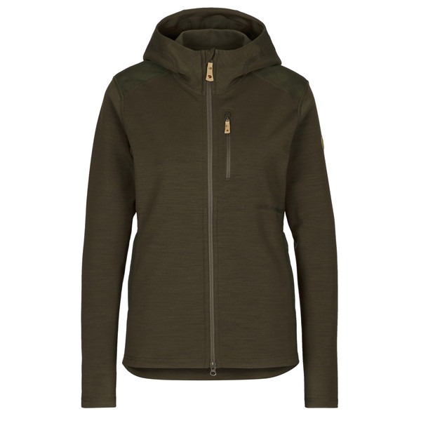 KEB FLEECE HOODIE W Damen - Fleecejacke-DEEP FOREST
