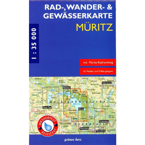 RAD-, WANDER- UND GEWÄSSERKARTE MÜRITZ Ansicht 1