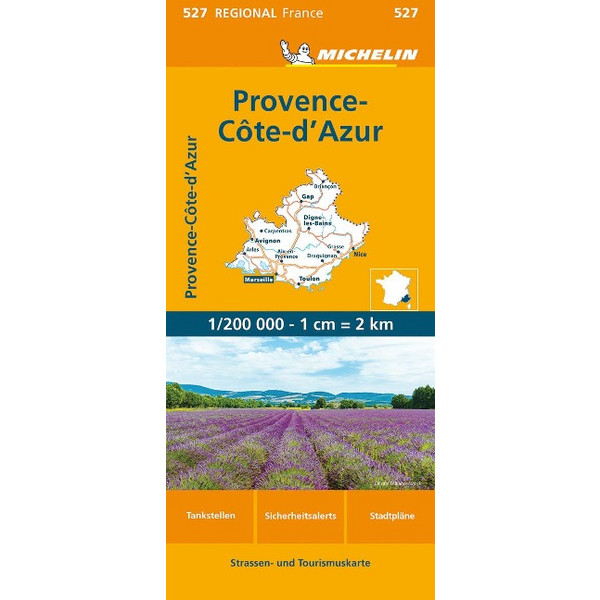 MICHELIN PROVENCE COTE D'AZUR - Straßenkarte Ansicht 1