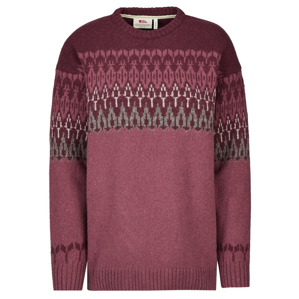 ÖVIK PATH KNIT W Damen - Wollpullover-MESA PURPLE-DARK GARNET