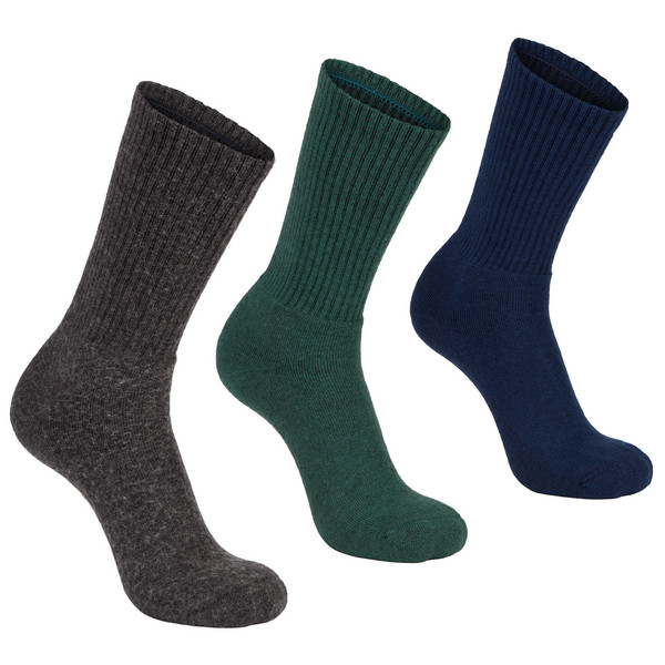 NYRUD ALPACA/MERINO BLEND 3-PACK Unisex - Freizeitsocken-DRESS BLUE/EBONY/PINE GROVE