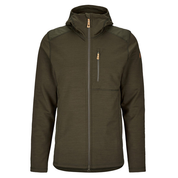 KEB FLEECE HOODIE M Herren - Fleecejacke-DEEP FOREST