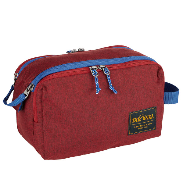COSMETIC DOUBLE ZIP POUCH - Kulturtasche-TANGO RED