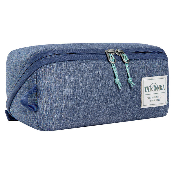 SQUARE ZIP POUCH M - Kulturtasche-NAVY BLUE