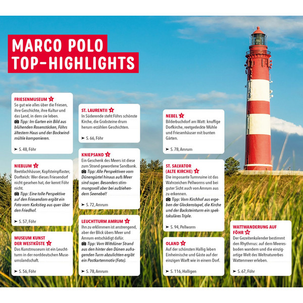 MARCO POLO REISEFÜHRER FÖHR, AMRUM, PELLWORM, NORDSTRAND Ansicht 2
