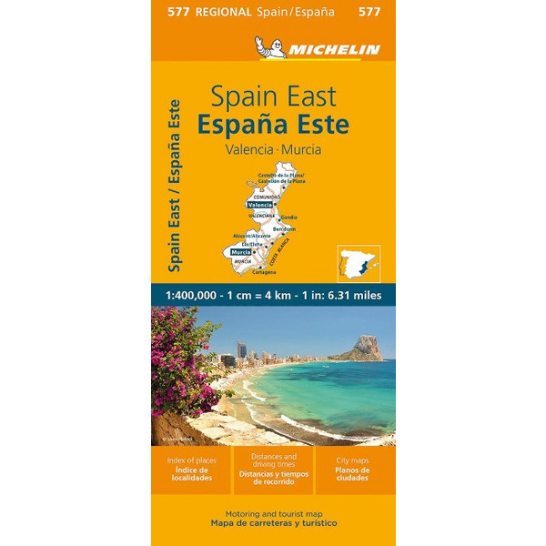 MICHELIN VALENCIA, MURCIA - Straßenkarte Ansicht 1
