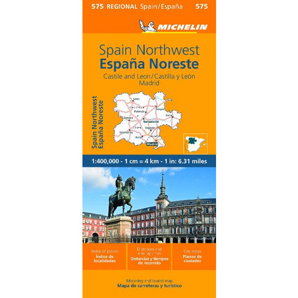 KASTILIEN-LEÓN, MADRID - Straßenkarte