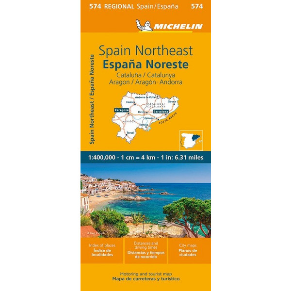 MICHELIN SPAIN NORTHEAST - Straßenkarte Ansicht 1