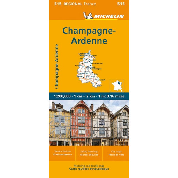 MICHELIN CHAMPAGNE ARDENNEN - Straßenkarte Ansicht 1