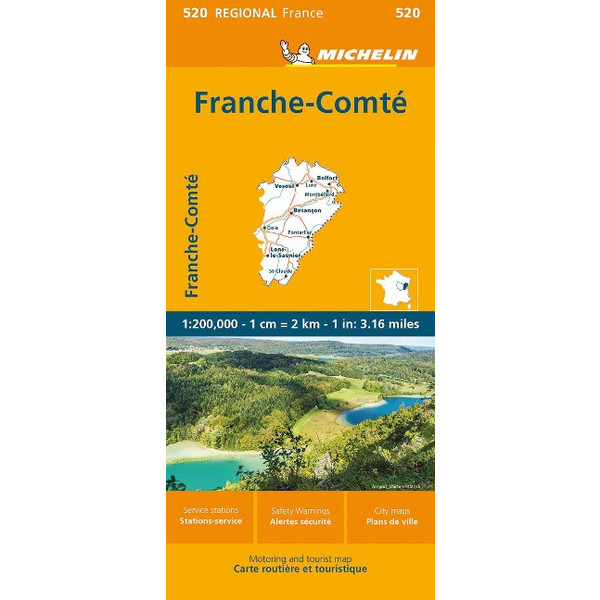 FRANCHE-COMTE - Straßenkarte