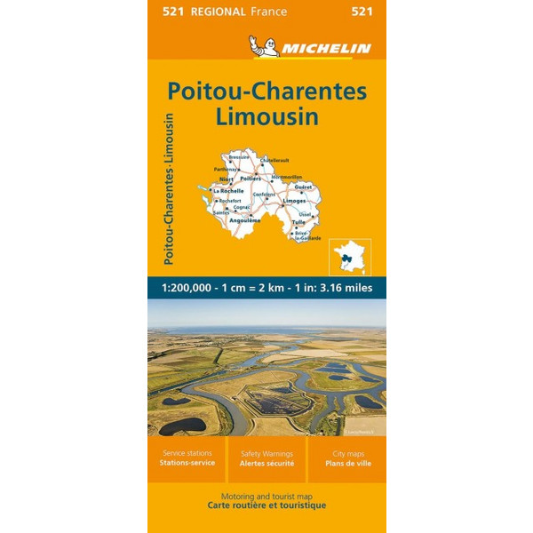 POITOU-CHARENTES - Straßenkarte