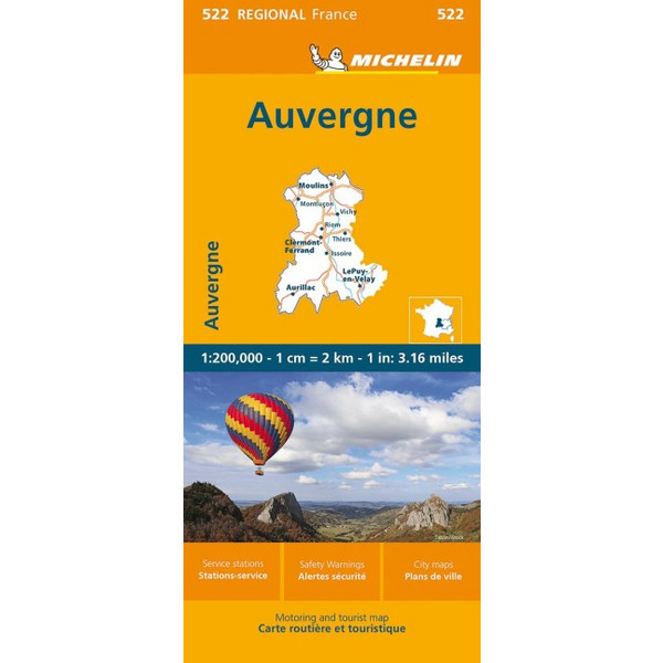 AUVERGNE-LIMOUSIN - Straßenkarte
