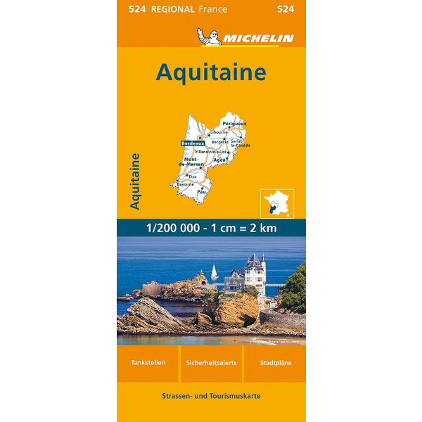 AQUITAINE - Straßenkarte
