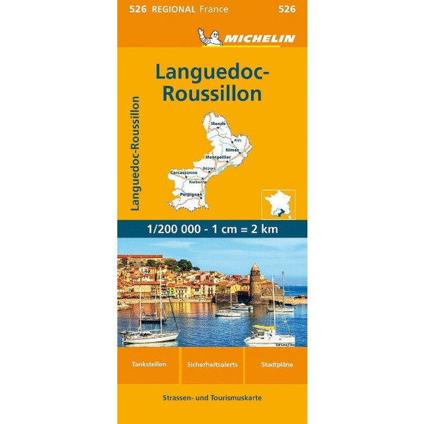 LANGUEDOC-ROUSSILLON - Straßenkarte
