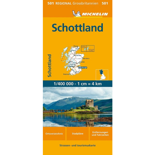 MICHELIN SCHOTTLAND - Straßenkarte Ansicht 1