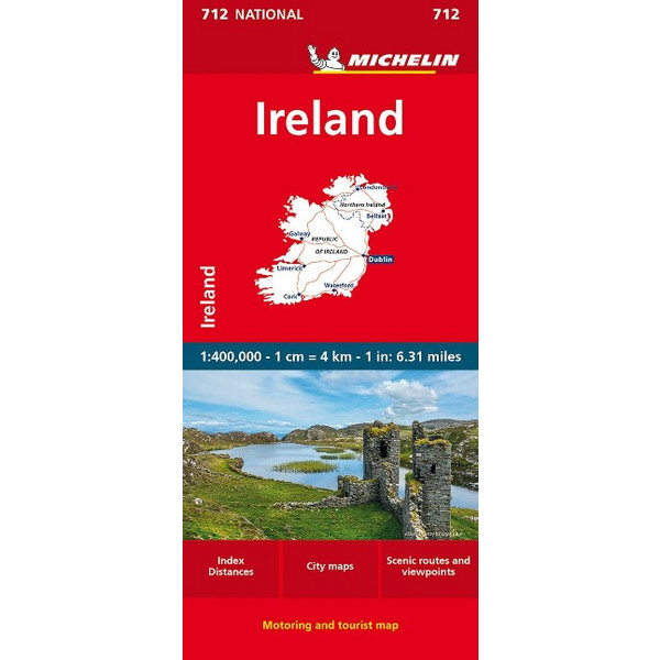IRLAND - Straßenkarte