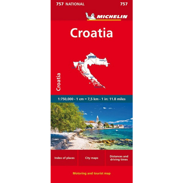 KROATIEN - Straßenkarte