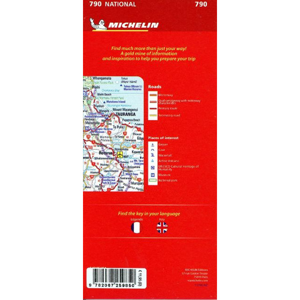 MICHELIN NEUSEELAND - Straßenkarte Ansicht 2