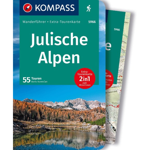 KOMPASS WANDERFÜHRER JULISCHE ALPEN, 55 TOUREN Ansicht 1