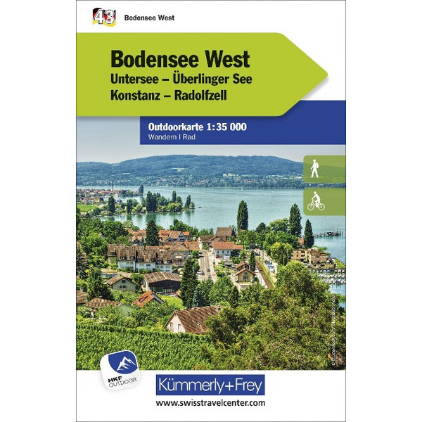 BODENSEE WEST NR. 43 OUTDOORKARTE DEUTSCHLAND 1:35 000 - Karte Ansicht 1