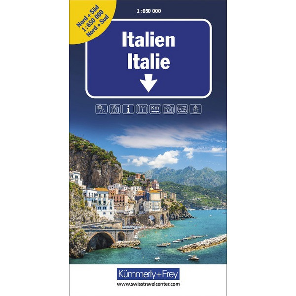 ITALIEN NORD + SÜD STRASSENKARTE 1 .6650 000 Ansicht 1