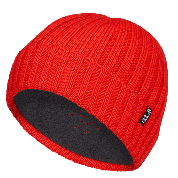 RIB KNIT BEANIE Unisex - Mütze-SIREN RED