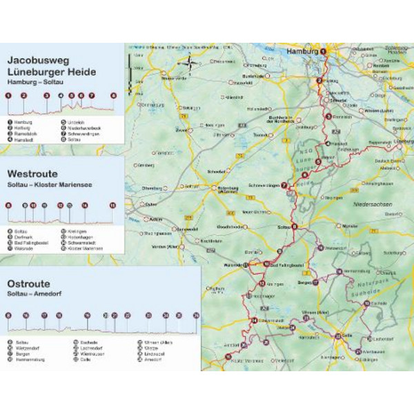 JACOBUSWEG LÜNEBURGER HEIDE - Wanderführer Ansicht 2
