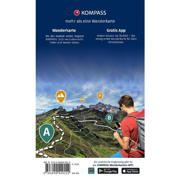 KOMPASS WANDERKARTEN-SET 460 RHÖN, FULDA (2 KARTEN) 1:50.000 Ansicht 2