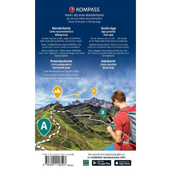 KOMPASS WANDERKARTEN-SET 697 GARDASEE UND UMGEBUNG Ansicht 2
